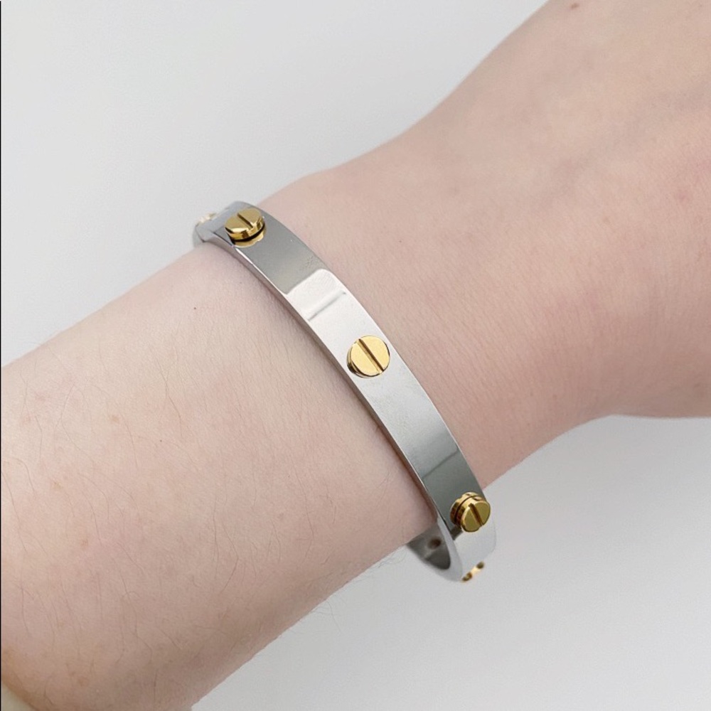 Two toned Stainless Steel Bracelet